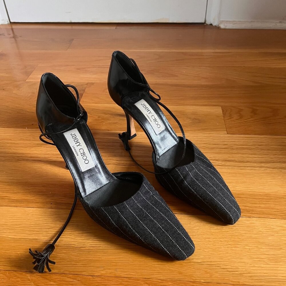 Pinstripe Jimmy Choo Heels